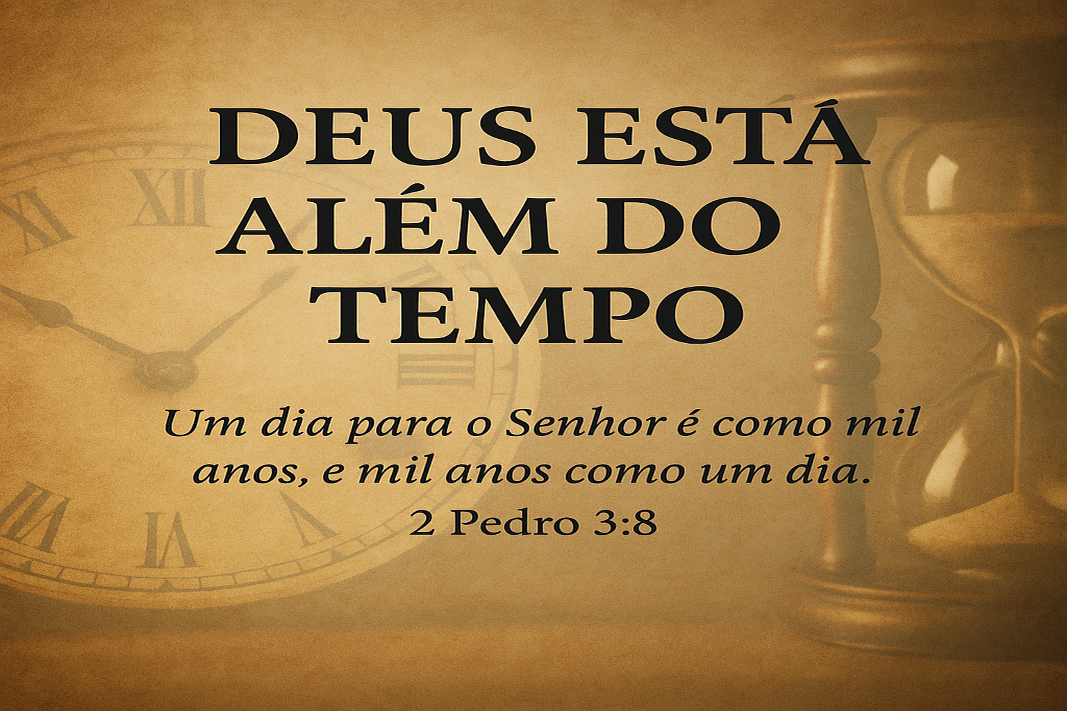 Deus Está Além do Tempo – a Eternidade de Deus